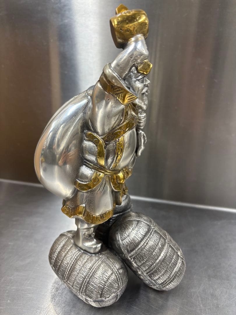 大黒様の置物 三俵大黒 高岡銅器　縁起物