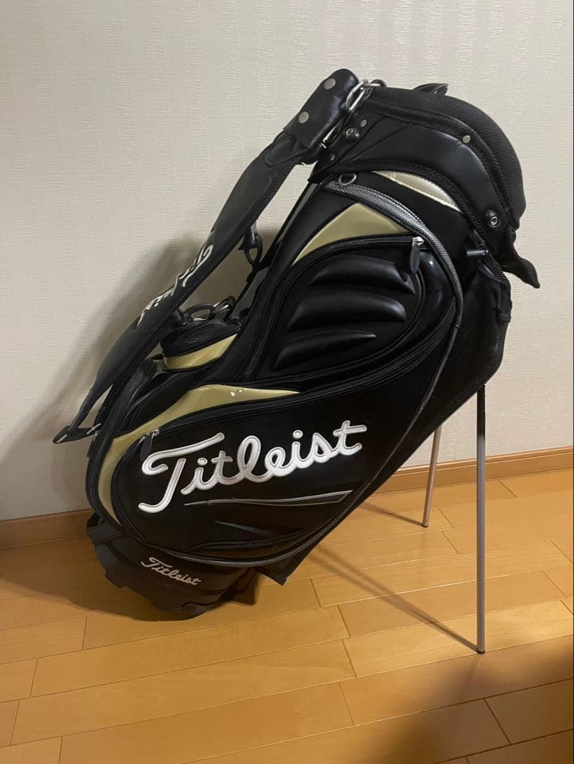 Titleist キャディバッグ 黒/金