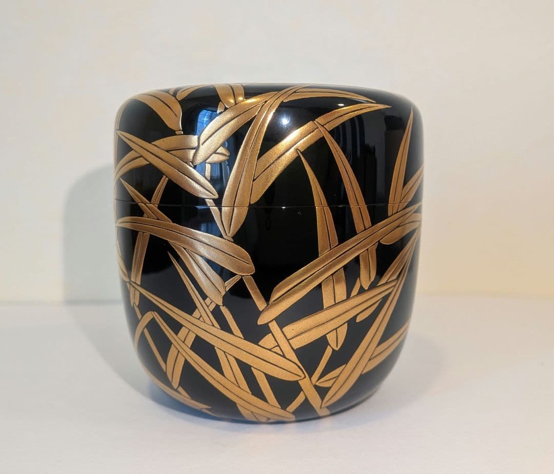 『山下永甫』大棗『芦』内金梨子地　輪島塗　共箱　茶道具