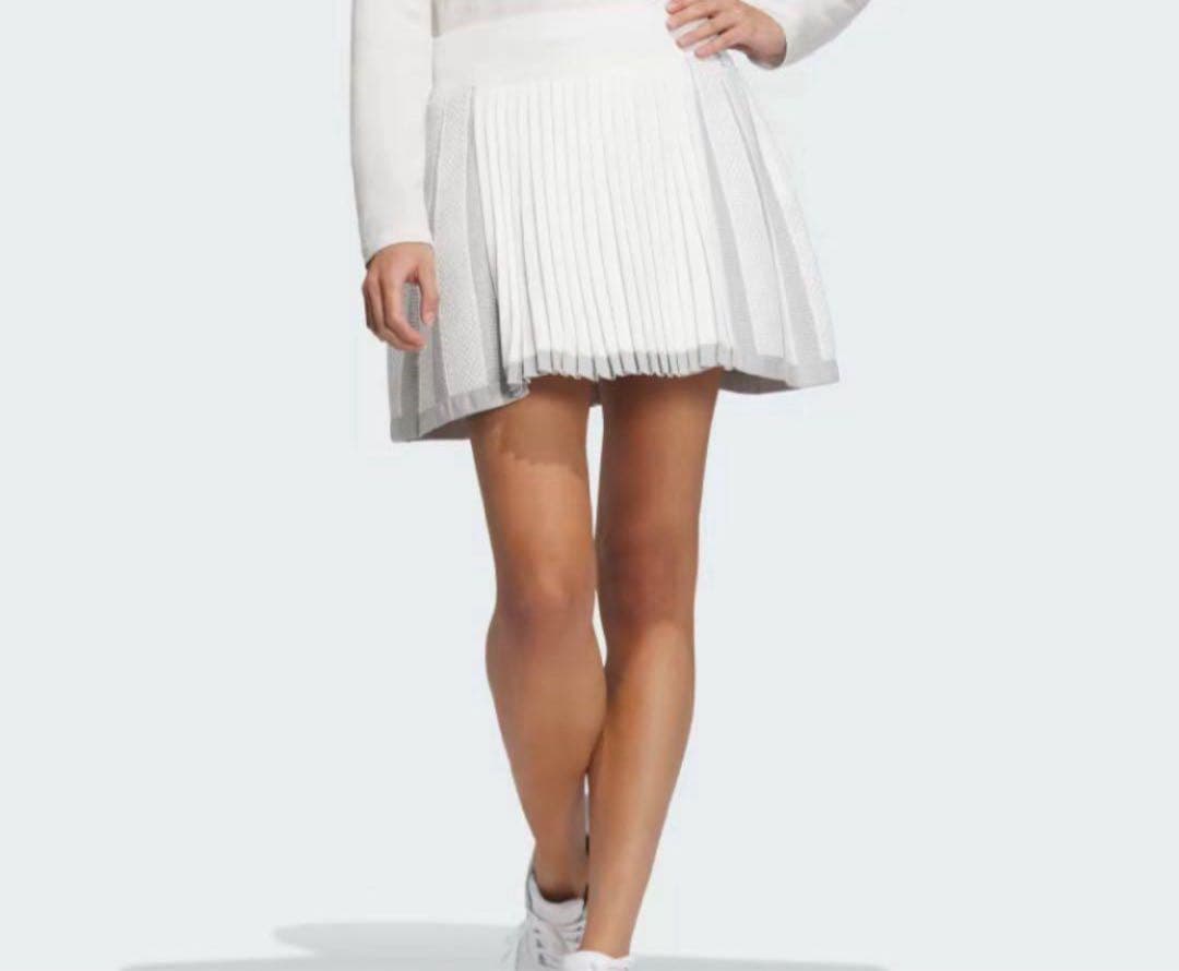 新品　アディダス　ゴルフ　長袖セーター　フレアースカート　　セットアップ　XL