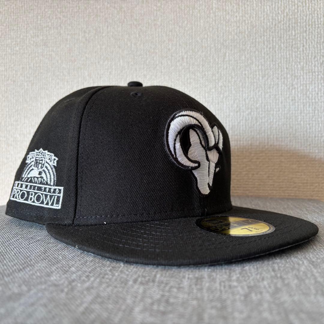 【海外限定】7 5/8 ニューエラ 59FIFTY ロサンゼルスラムズ ブラック