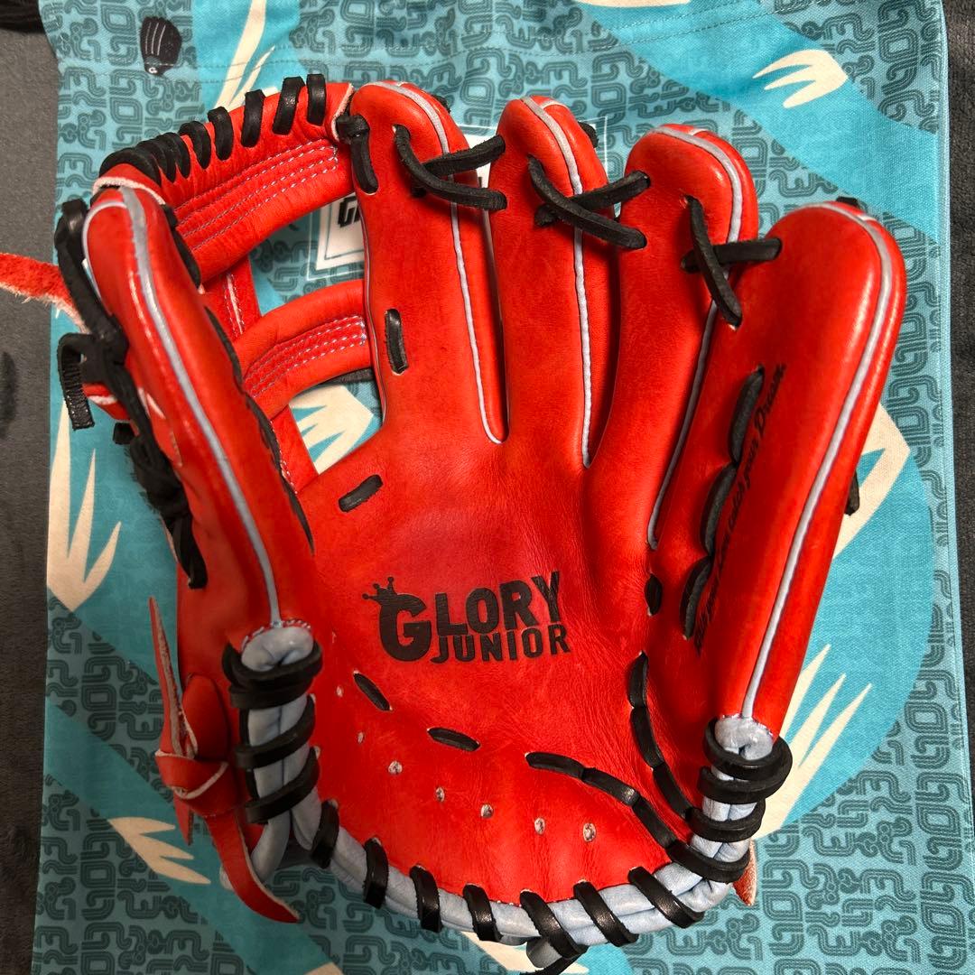 GLORY 軟式グローブ レッド