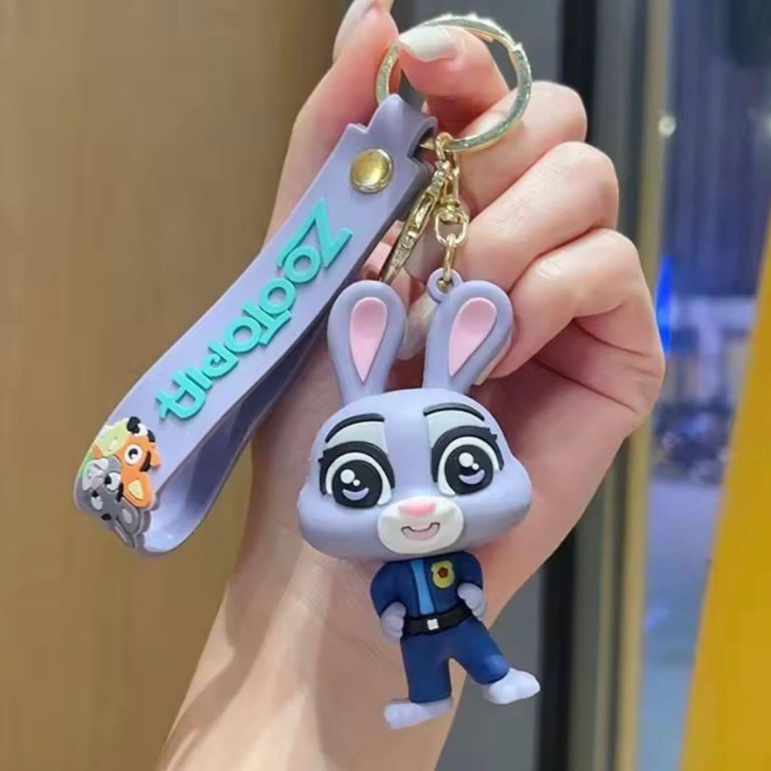 大人気❣️ペアセット！ズートピア ニック＆ジュディ キーホルダー ストラップ