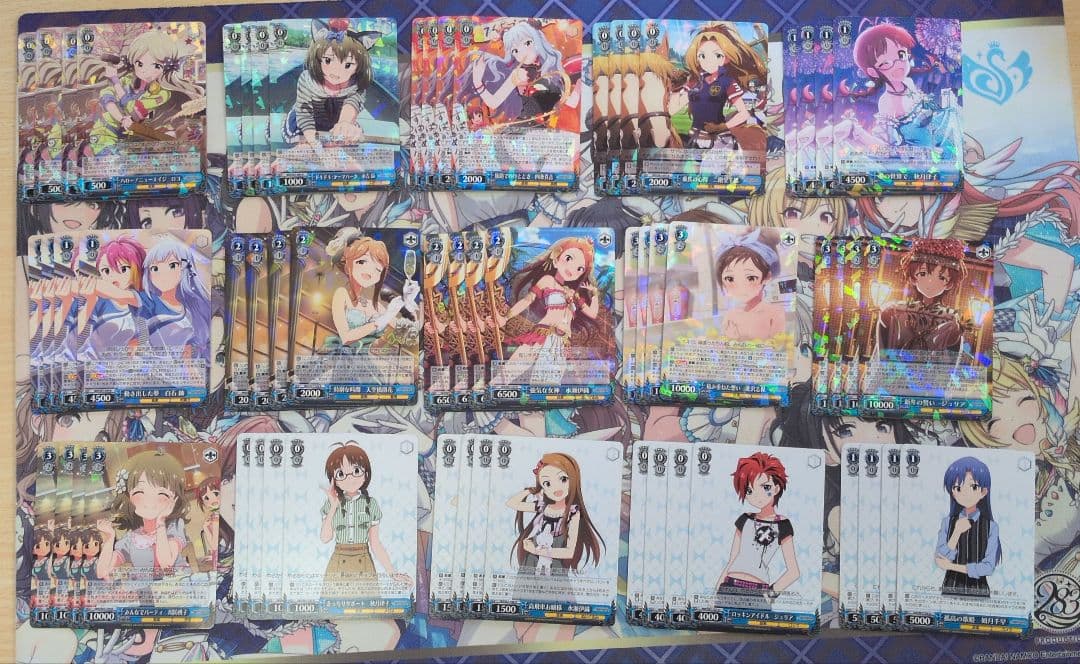 ヴァイスシュヴァルツ　アイドルマスターミリオンライブ　旧弾4コン+パーツセット