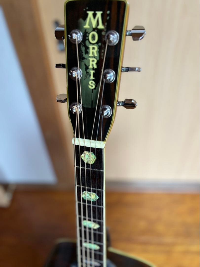 モーリスw40ジャパンヴィンテージハカランダ、ハードケース付　morrisアコギ