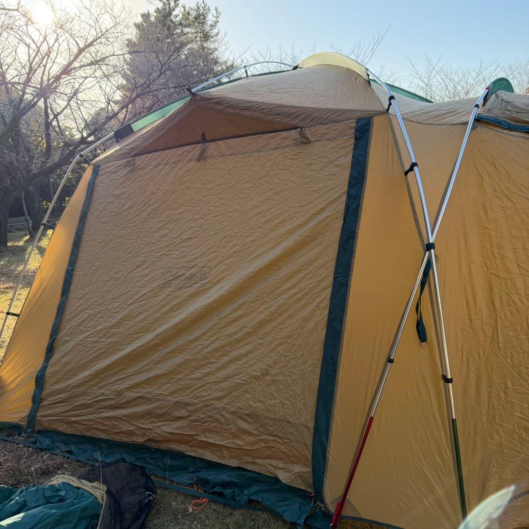 美品コールマン タフスクリーン2ルームハウス インナーマット、グランドシート付き