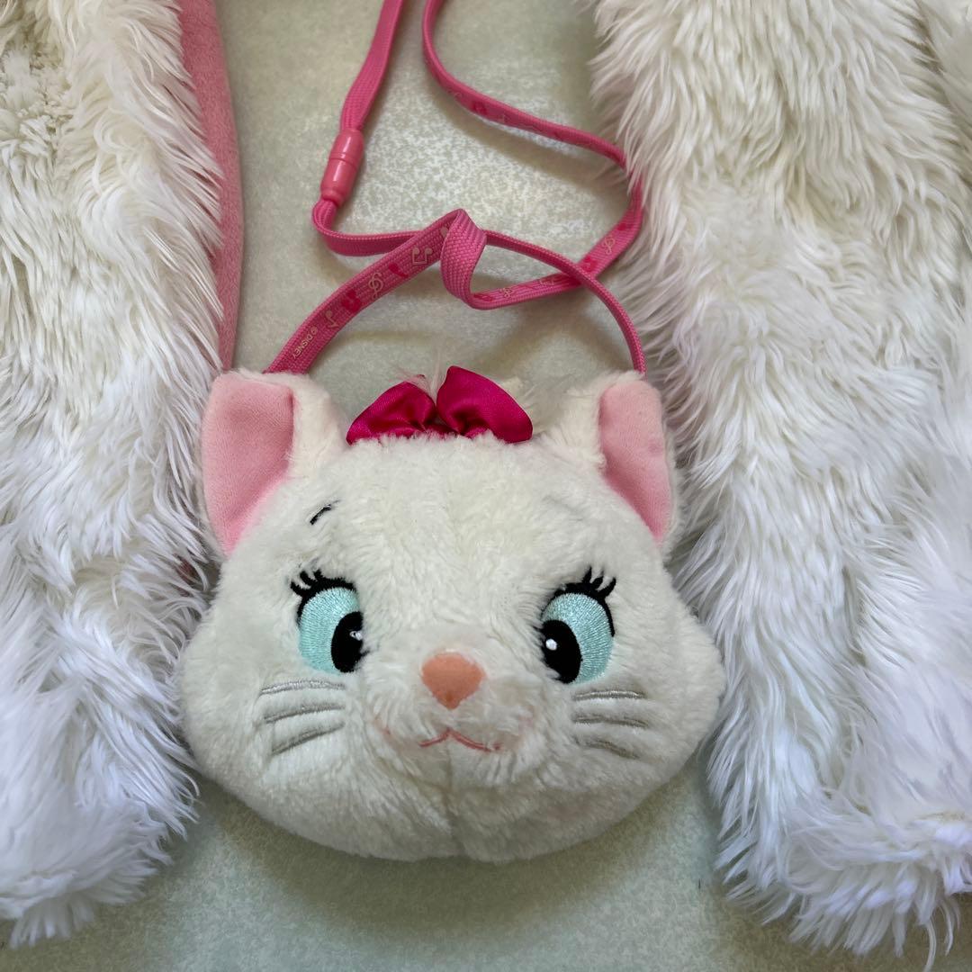 ディズニー　フード付きマフラー　マリーちゃん　ファンキャップ　パスケース