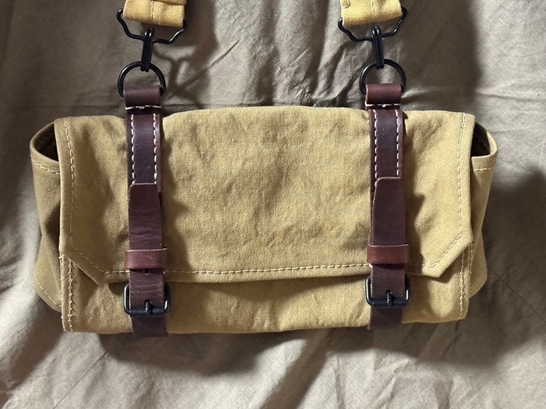 日本軍陸軍 十一年式軽機関銃 弾嚢(弾匣嚢)後期型 ＋紐セット でくの房