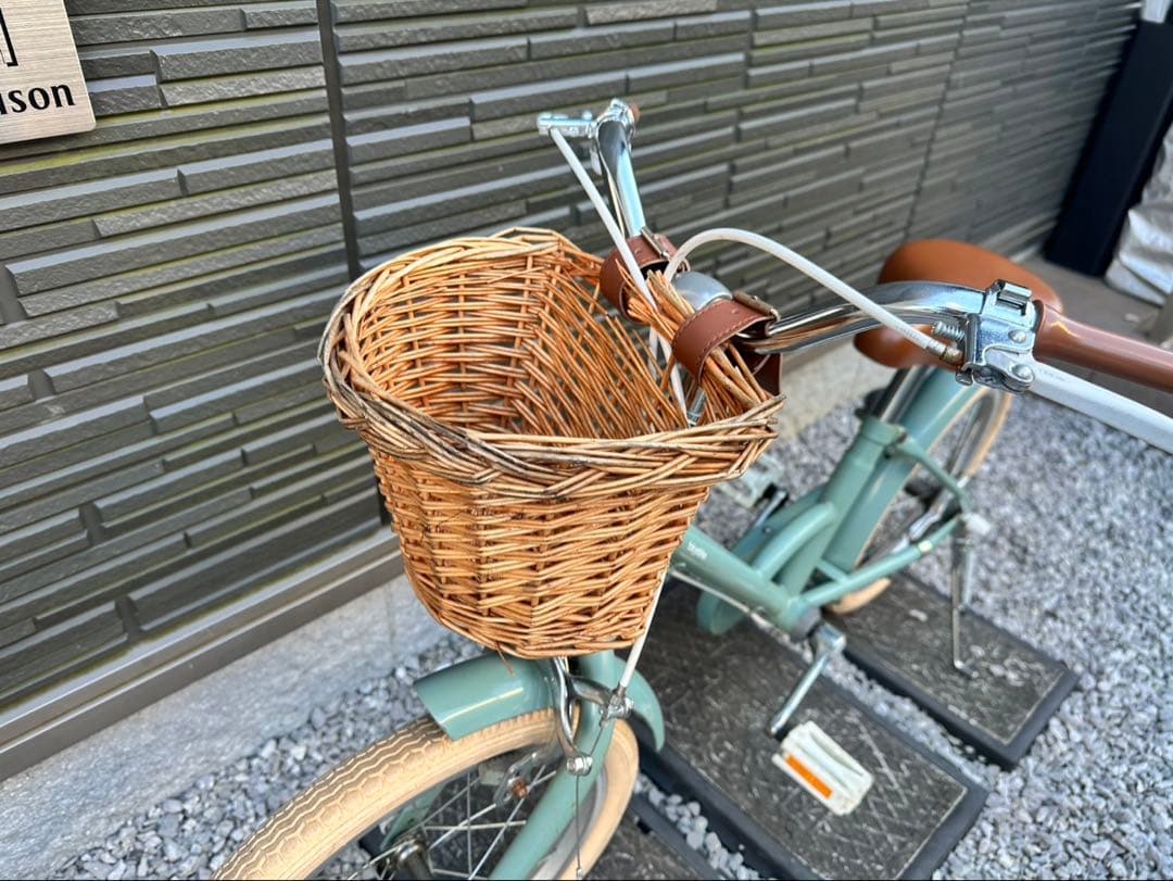 little tokyobike ブルージェイド 前カゴ&補助輪付き