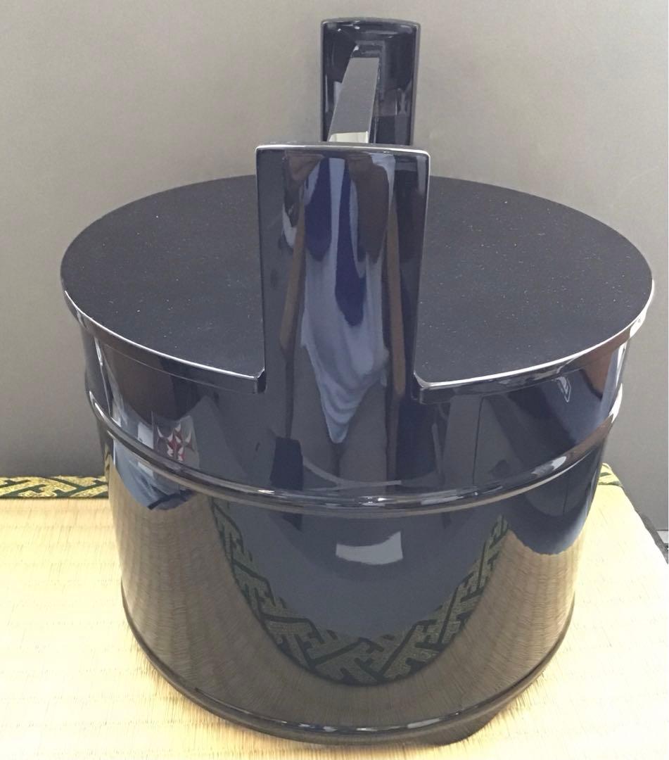 茶道具　手桶　真手桶　輪島塗　塗師　茶平一斎作　栞　共箱　S208TO