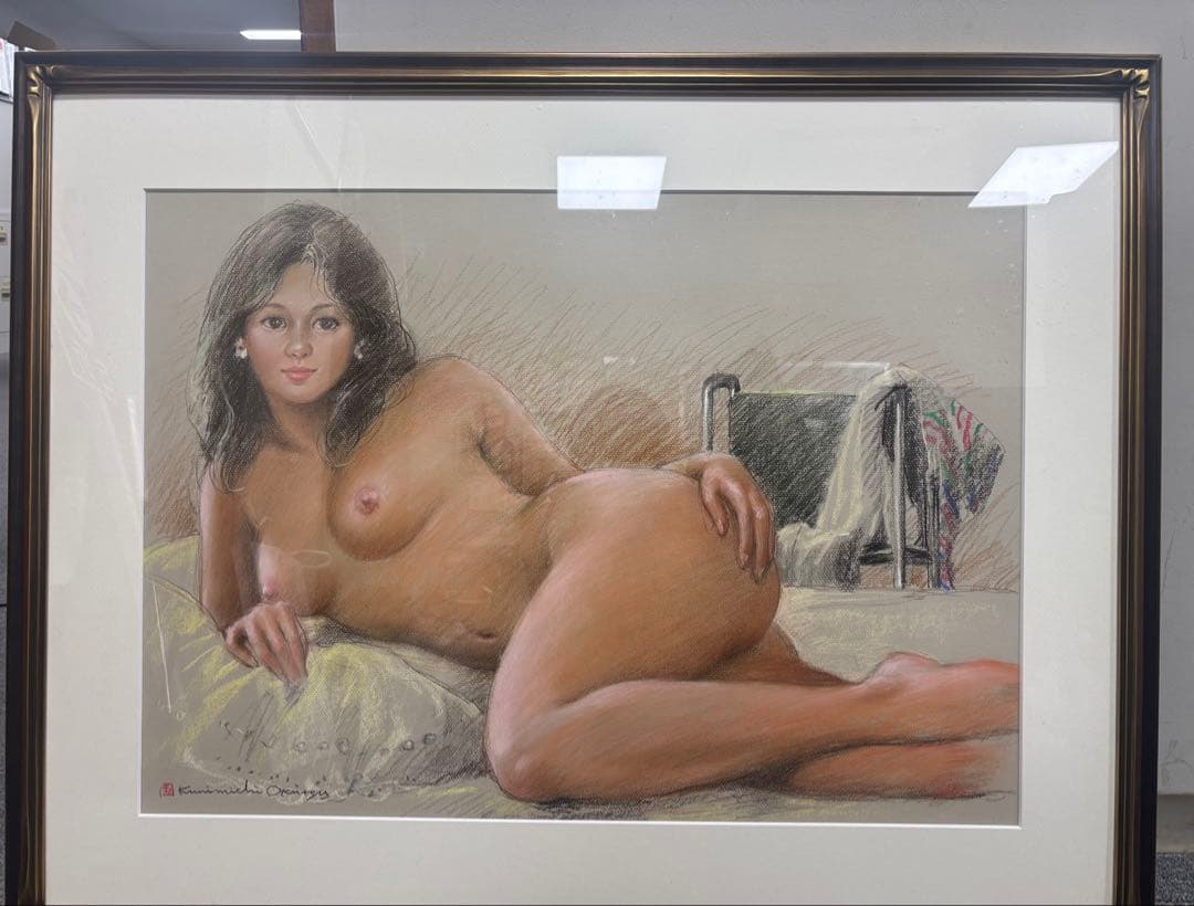 裸婦画　絵画　パステル画