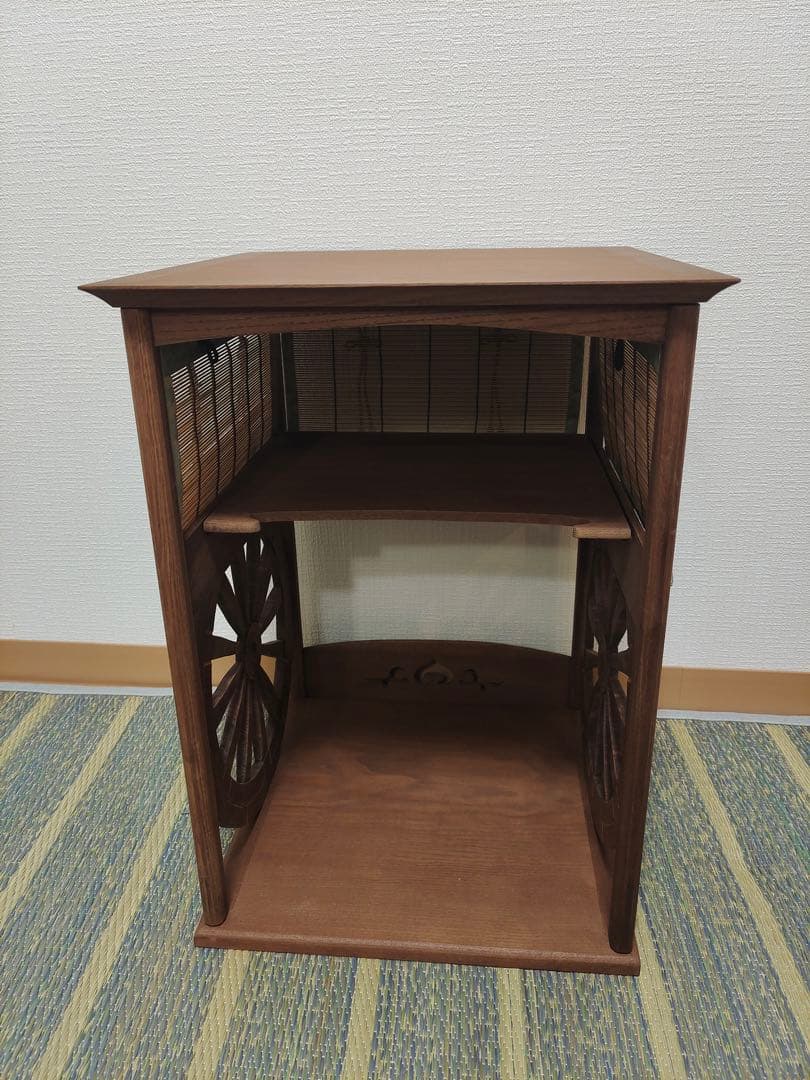 淡々斎好写 小川一徳作 御幸棚 煎茶道具 茶棚 茶事 棚物 紙箱 未使用品