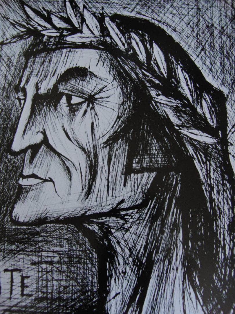 ベルナール・ビュッフェ【Dante】希少な額装用画集より、厳選、新品額装