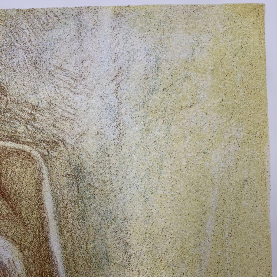 34111010 リトグラフ 版画　外国作家サインあり「髪を結う女性」