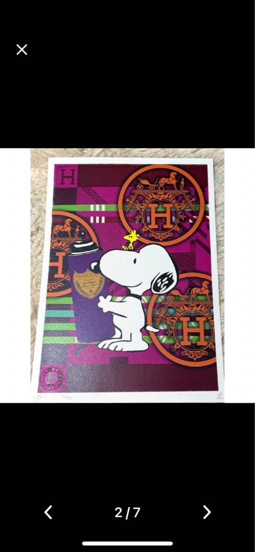 DEATH ＮＹＣ作品　スヌピーアートポスター　ポップアート　現代アート