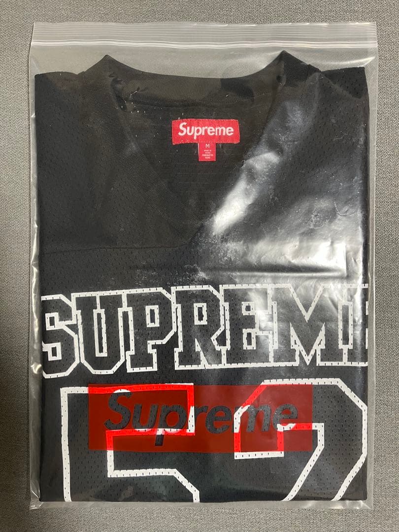 Supreme Spiderweb Football Jersey 黒　M