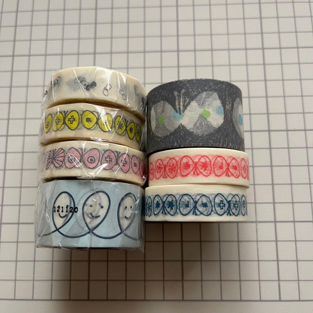 《新品/使用済み》廃盤あり ミナペルホネンマスキングテープ7本まとめ売り