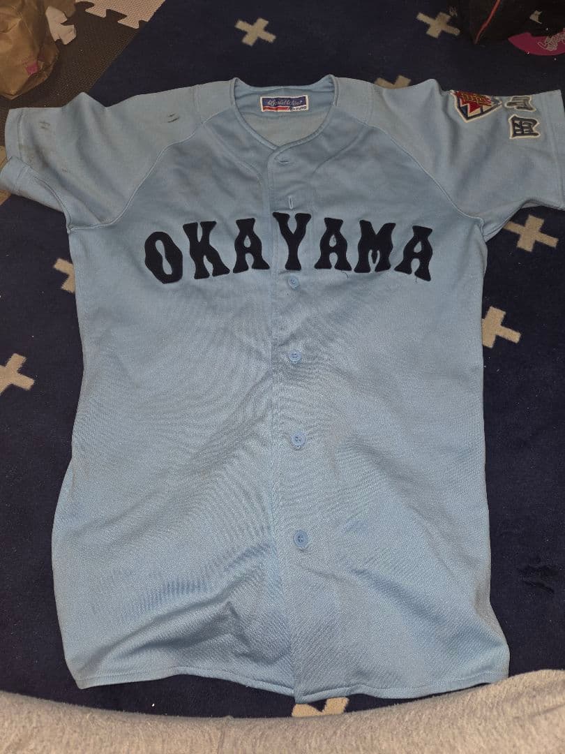 岡山南高校 ユニフォーム上 OKAYAMA ユニフォーム 水色