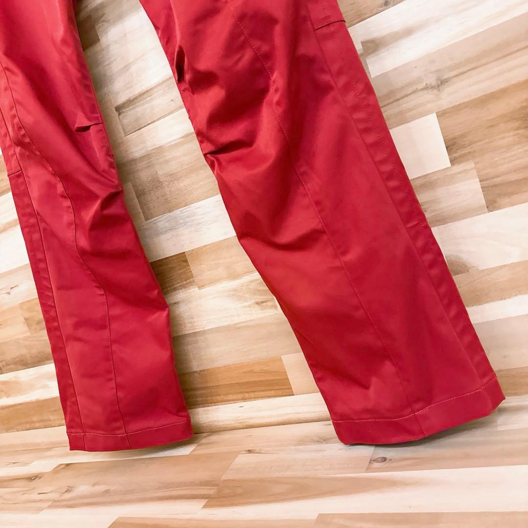 【キャロウェイ】ゴルフ ロング パンツ 6ポケット M 赤レッド×シルバー