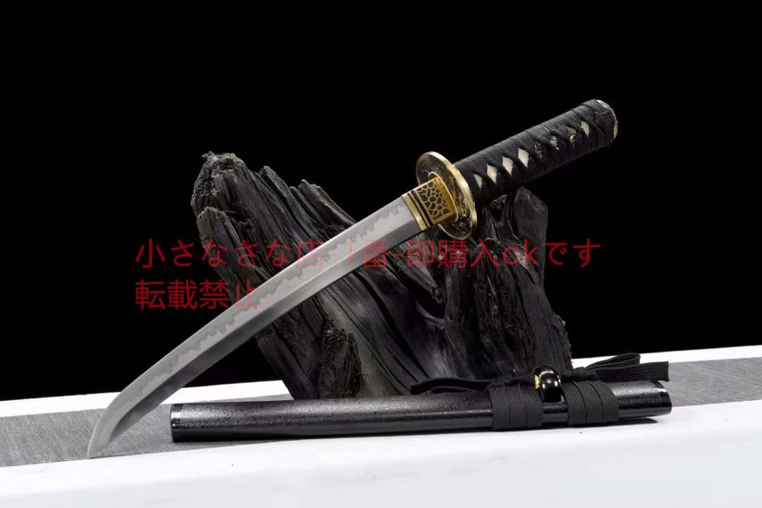 12寸T10焼刃三色研磨『海妖短刀』古兵器 武具 刀装具 日本刀 模造刀 居合刀