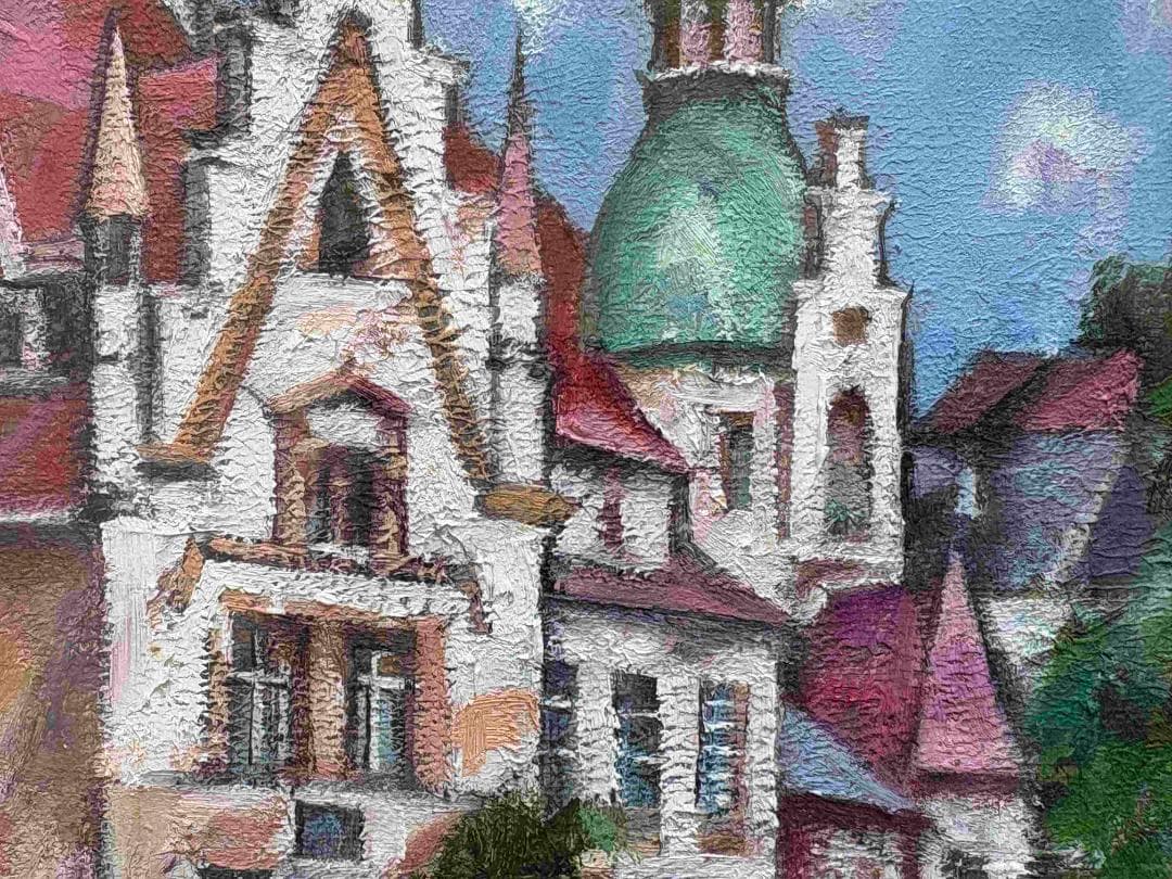 (A0011)中吉照雄「アルザス 新緑」