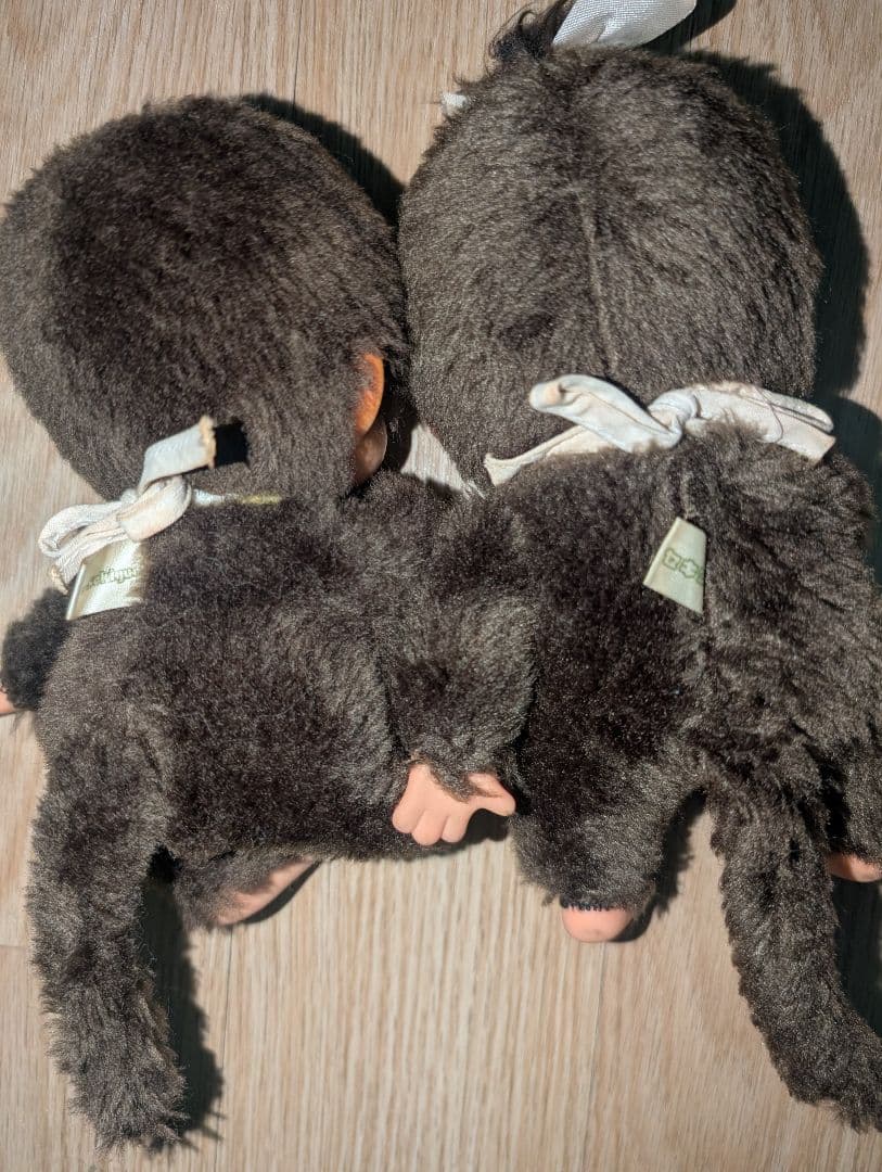 昭和50年代 新品モンチッチぬいぐるみ2体(縦15cm横約6cm厚み約5cm)