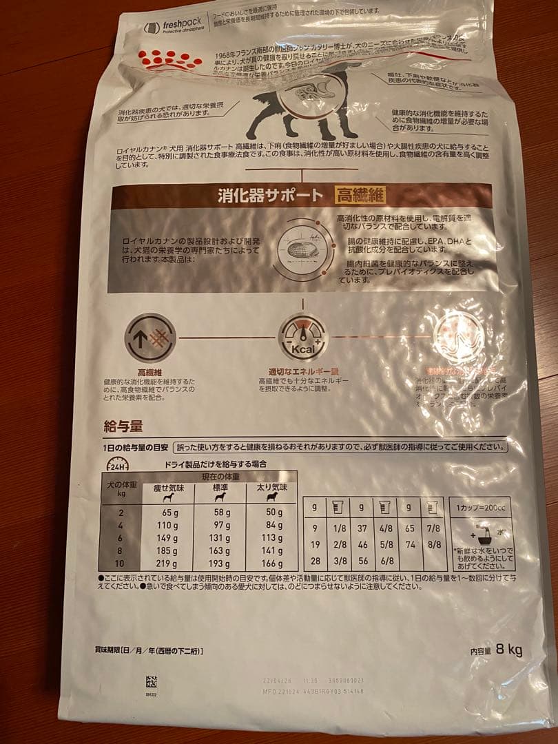 ロイヤルカナン 犬用 消化器サポート 高繊維 8kg