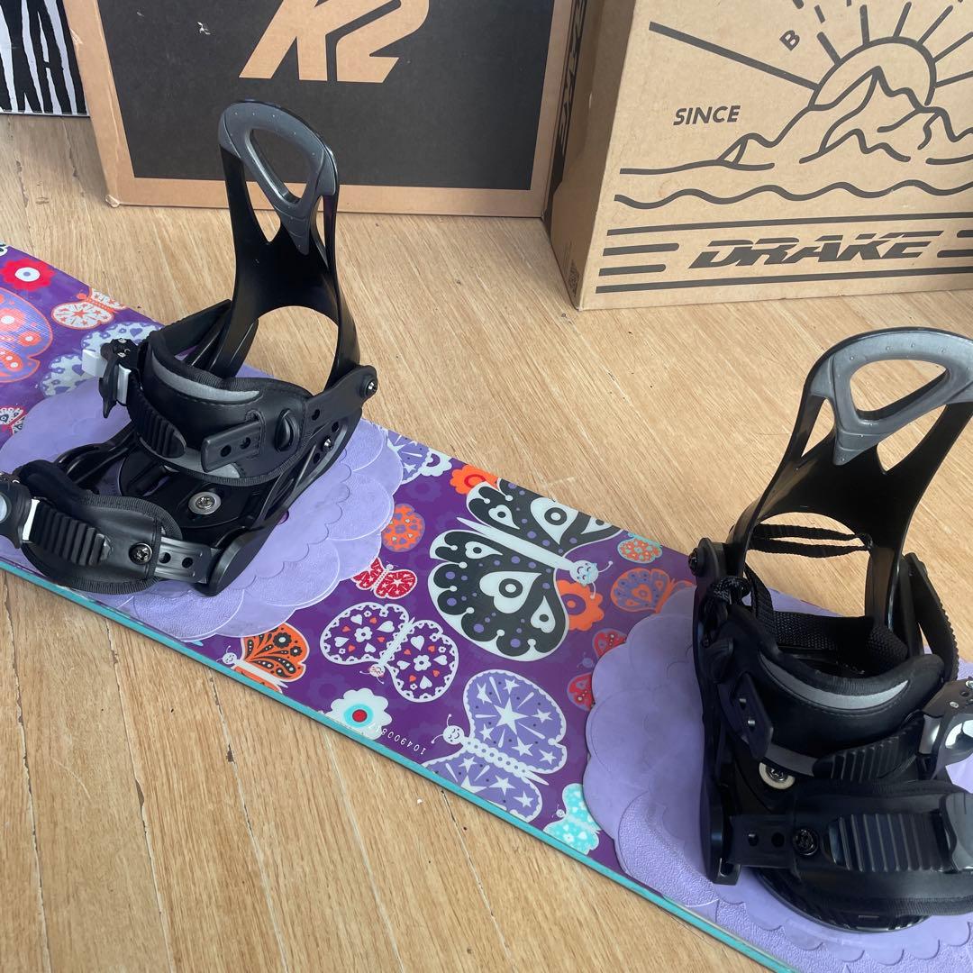 BURTON　キッズスノーボードセット　120cm　バートン　バイン付3点セット