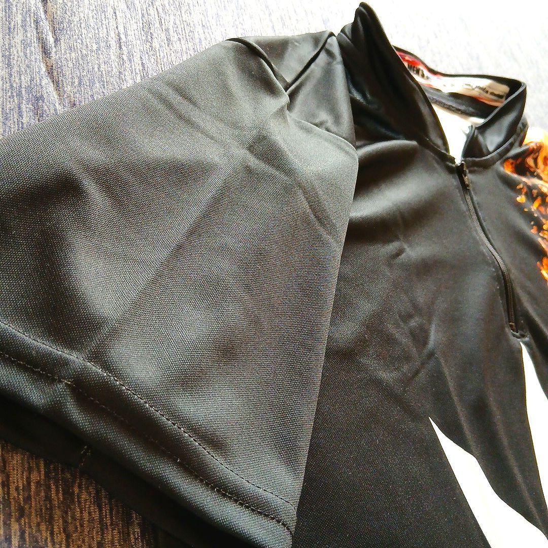 ボウリングウェア　ブランズウィック　ブラック　サイズM　マーブル　ハーフジップ