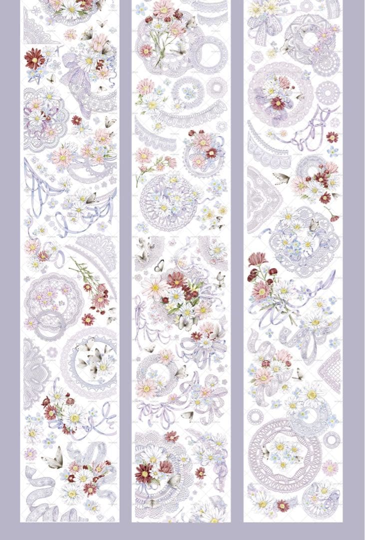 moodtape《花野似梦》海外マスキングテープ　マステ 【1802】