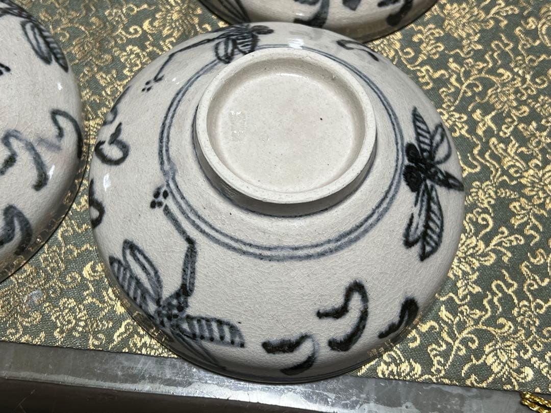 安南蜻蛉茶碗 暁楽窯 8個セット 数茶碗