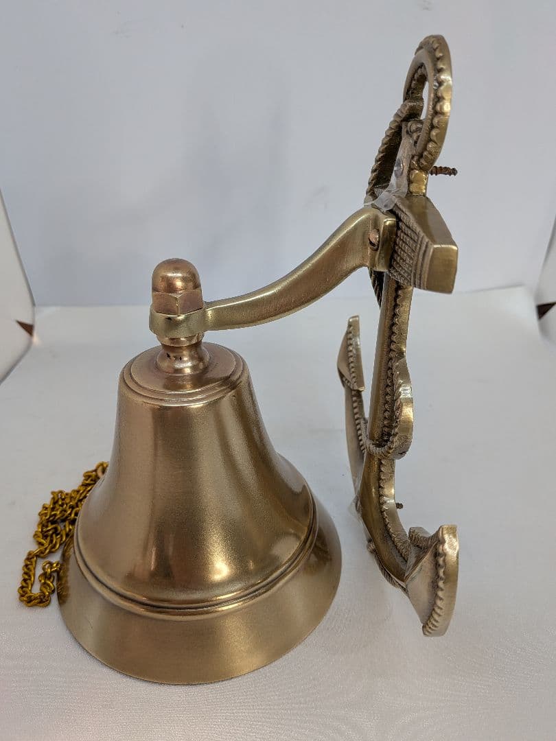☆b747、特大 イカリベル 鐘　真鍮　シップベル
