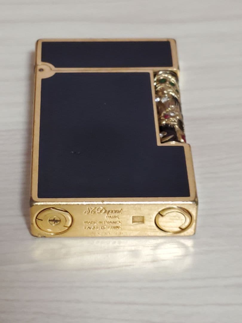 S.T.Dupont エス・ティー・デュポン ガスライター ゴールド×黒