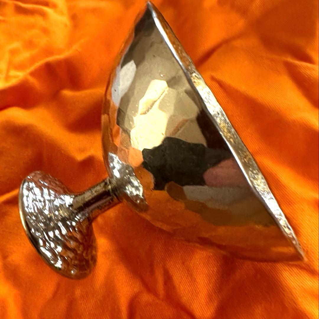 宮田亮平作　鍛金　金銀彩　錫馬上杯　美術品　極美品　未使用品