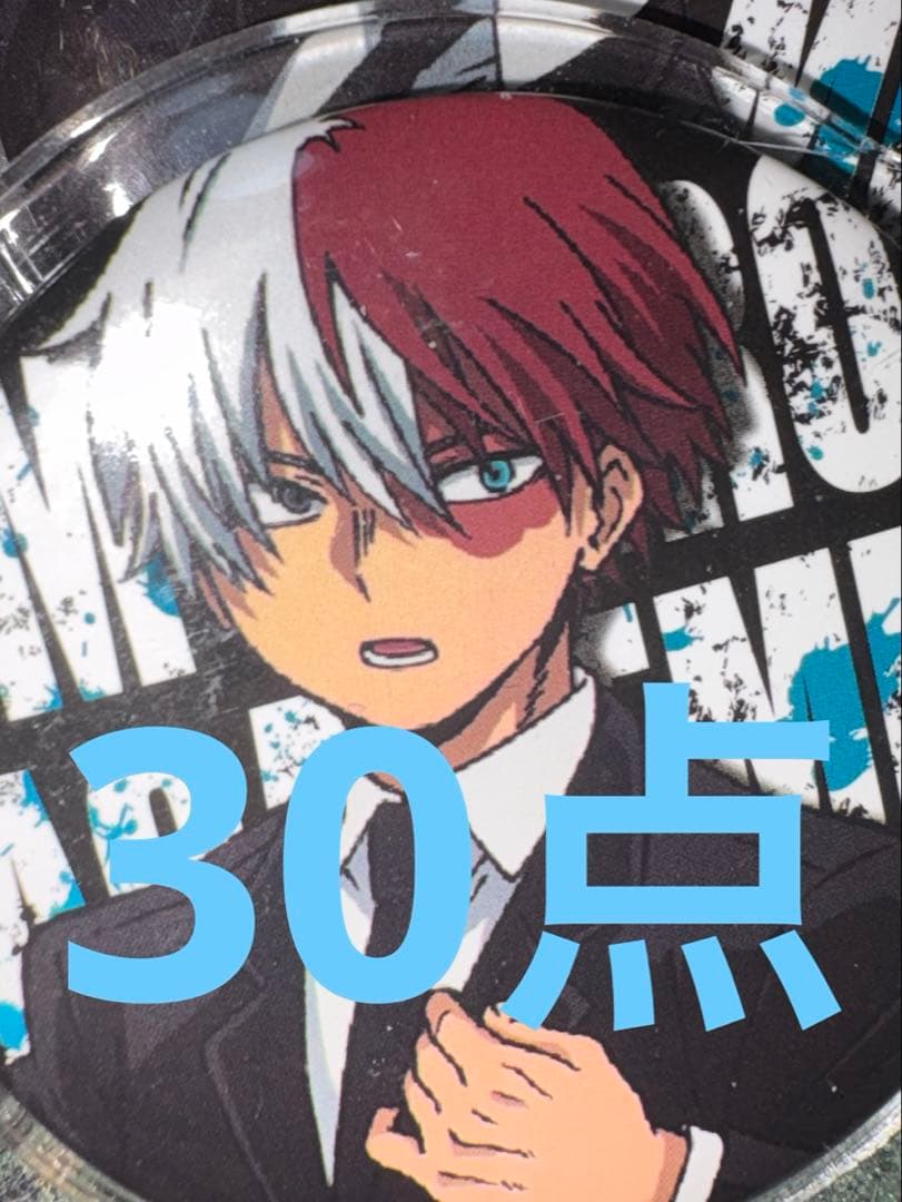 僕のヒーローアカデミア 轟焦凍 缶バッジ 30点