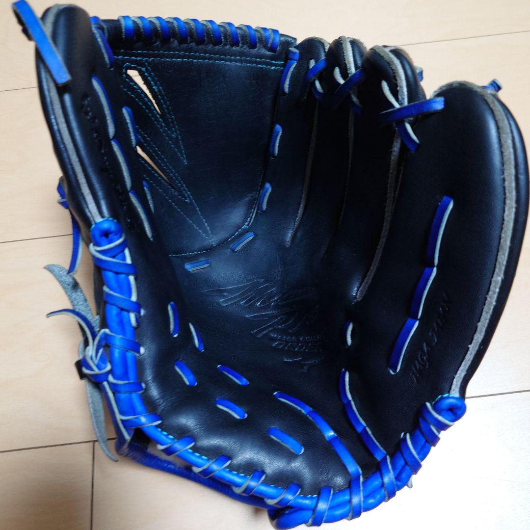 Mizunopro HAGA JAPAN 軟式グローブ 黒/青