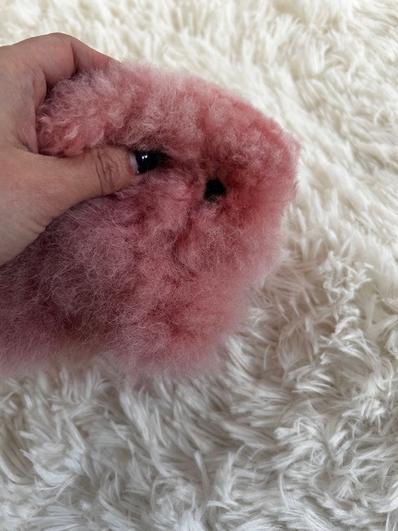 ❣️新商品❣️ベビーアルパカ 100％ ピンク うさぎ ぬいぐるみ アルパカ