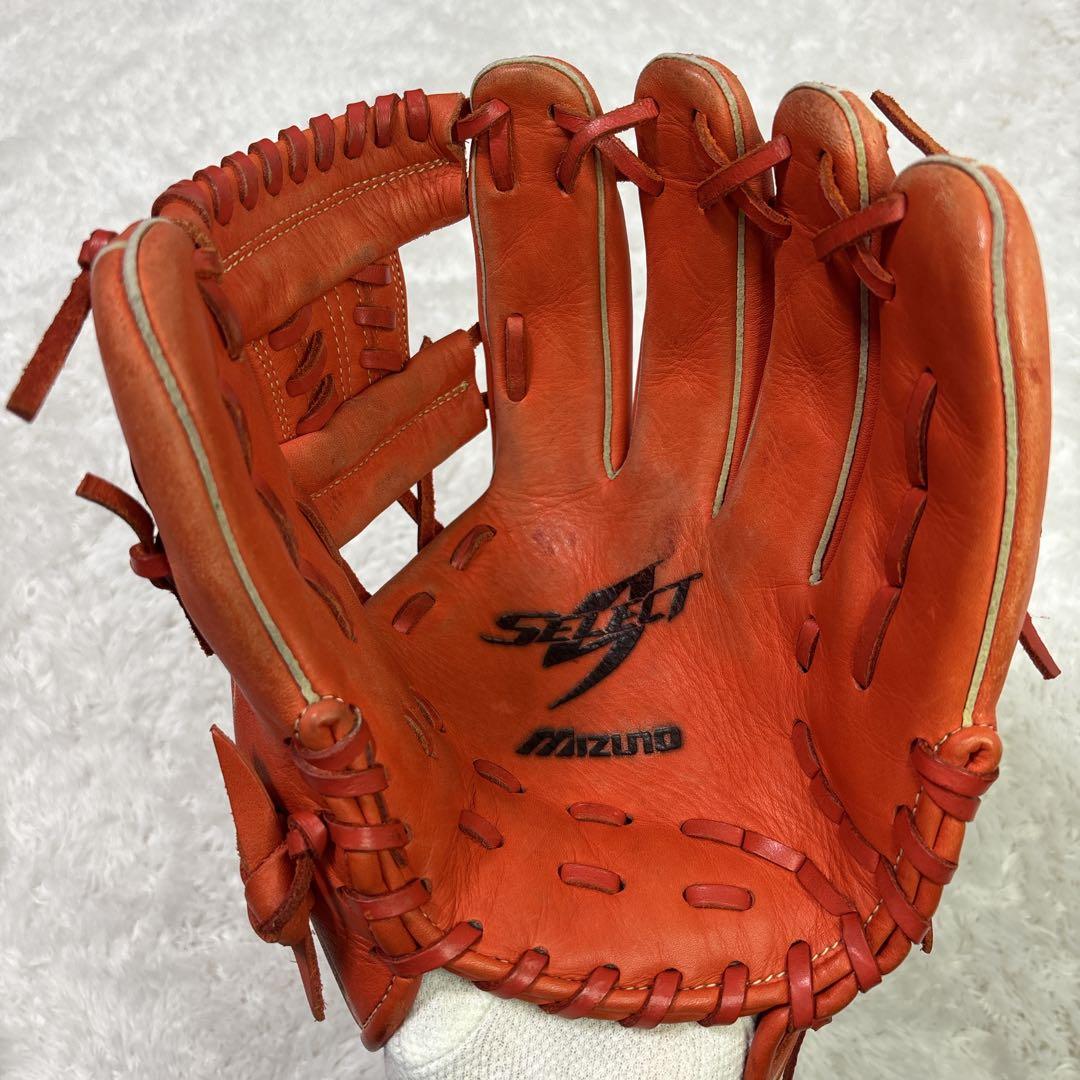 ミズノ セレクトナイン 軟式グローブ　一般　即戦力　オレンジ　大人用　グラブ
