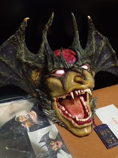 ★超希少品 デビルマンヘッド１/１守護神 塗装済完成品 元箱・説明書・お守り有