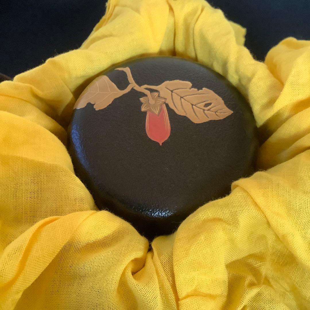 【茶道具】棗　筆柿蒔絵　乾漆 新井宗賀作 なつめ　茶道　共箱