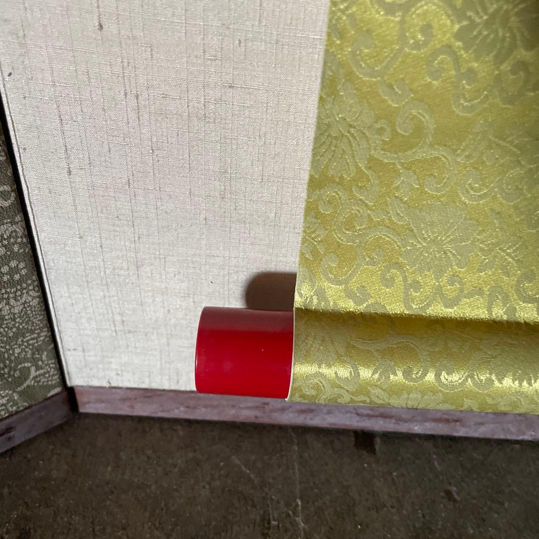 江戸(倉庫)稀少 古い 仏画 明王像 肉筆掛け軸 時代 仏教美術 仏教版画