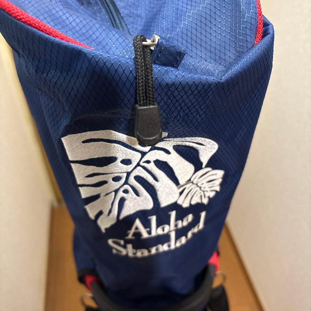 激レア：アロハ・スタンダード　スタンド付きキャディバッグ ネイビー