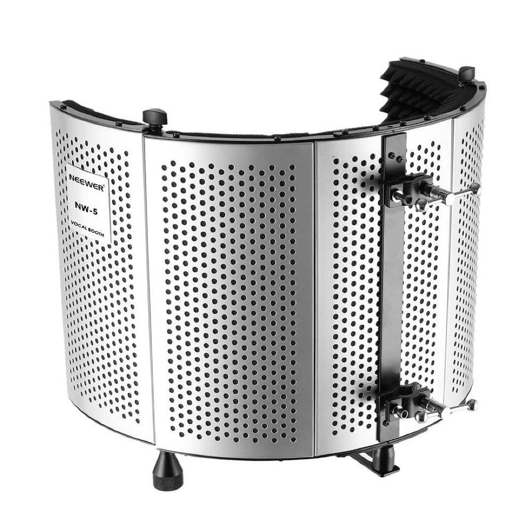 Neewer NW-5　　防音　折り畳み式マイク分離シールド　遮音マイクシールド