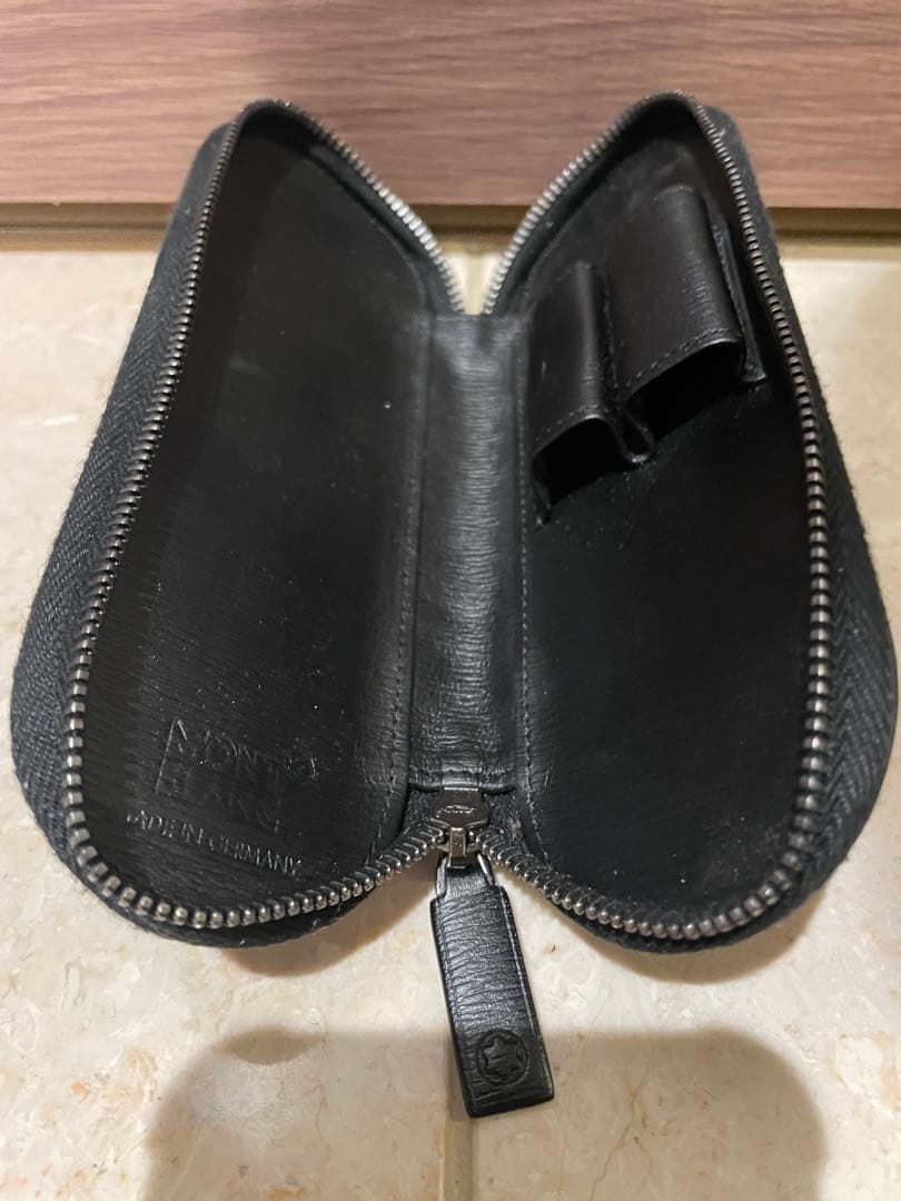 モンブラン　2本挿し　ペンケース　ブラック