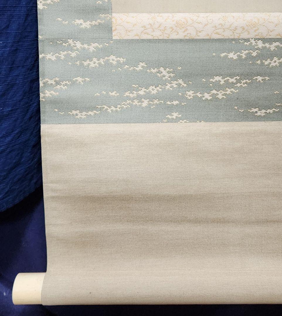 【柿に鳥(実の秋)図】永田春水 2663 カキ 共箱 掛け軸 肉筆