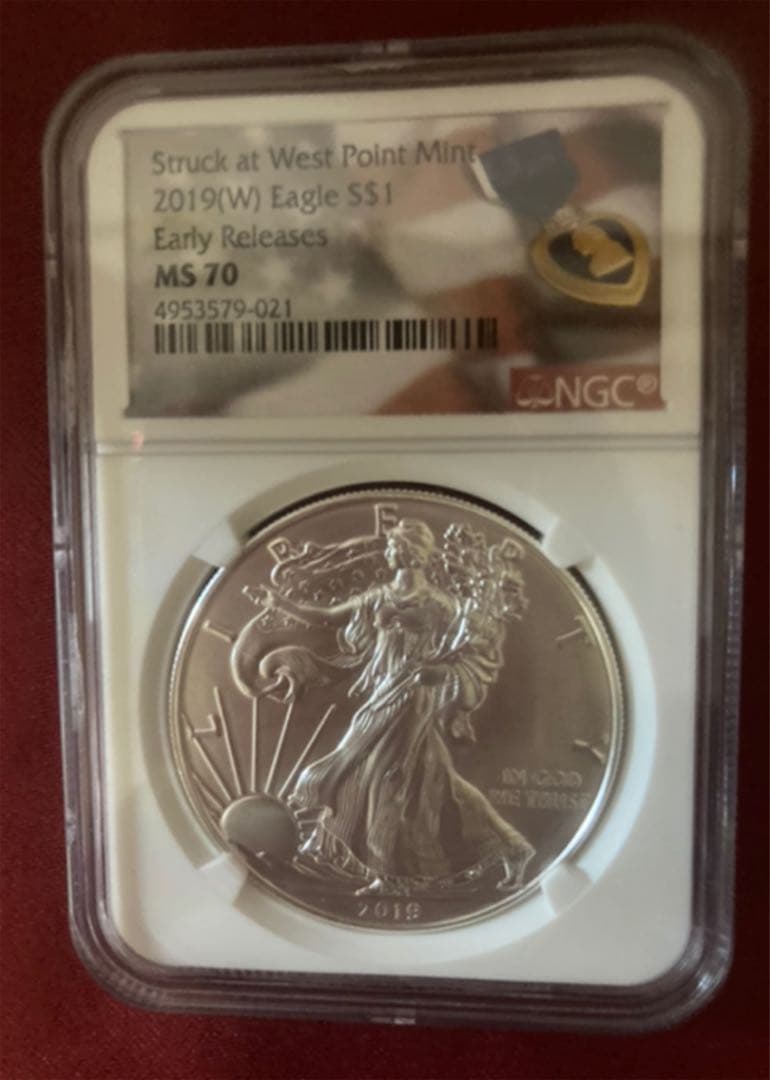 2019-w アメリカンシルバーイーグル　アーリーリリース