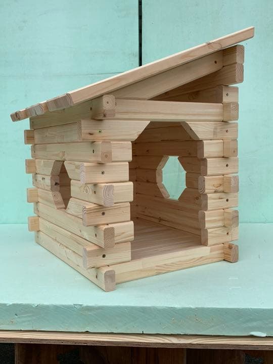 屋外対応 小型犬 中型犬 犬小屋 無塗装仕様