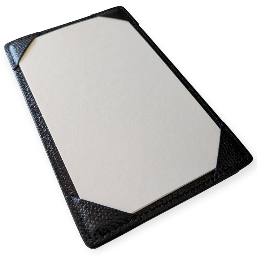 【新品】RALPH LAUREN PURPLELABELブラックレザーメモパッド