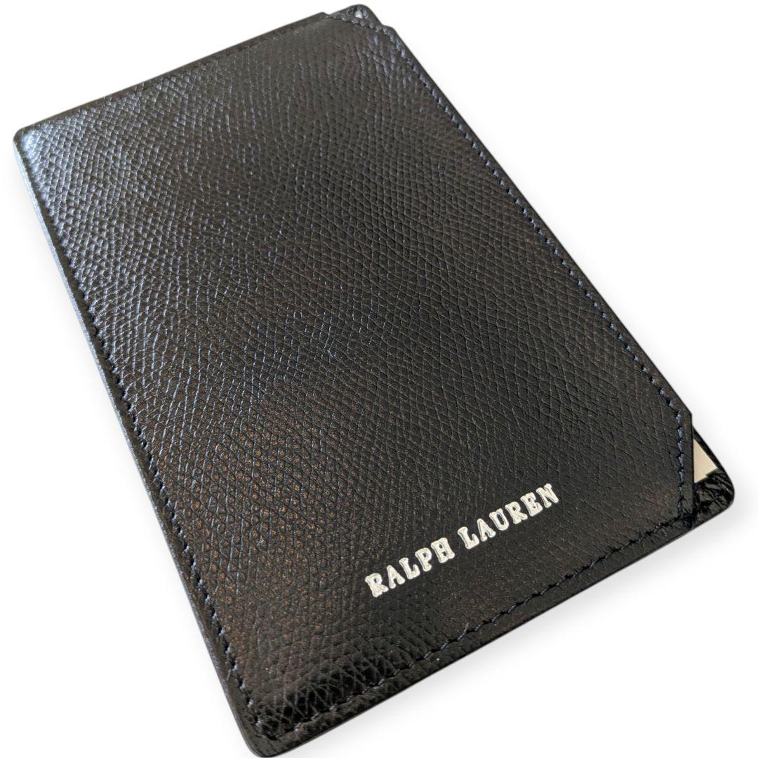 【新品】RALPH LAUREN PURPLELABELブラックレザーメモパッド