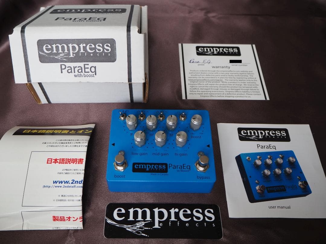 Empress ParaEq w/Boost パラメトリックEQ/ブースター
